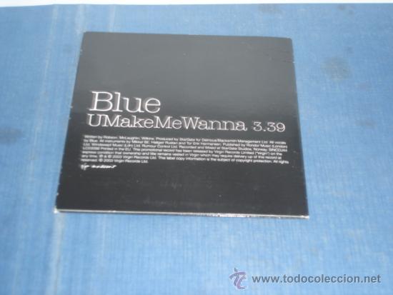 CDs de m&uacute;sica: BLUE   U MAKE ME WANNA  PROMO CD-SINGLE - Foto 2