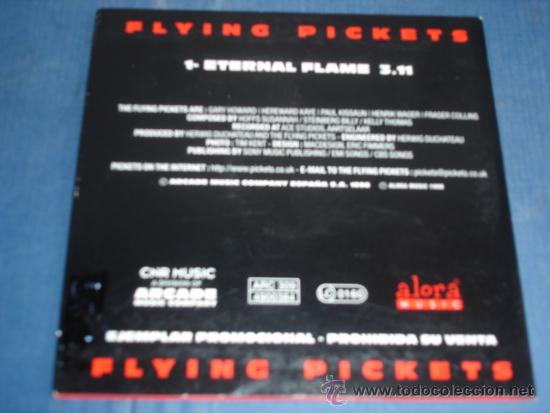 CDs de m&uacute;sica: FLYING PICKETS   ETERNAL FLAME  PROMO CD-SINGLE - Foto 2