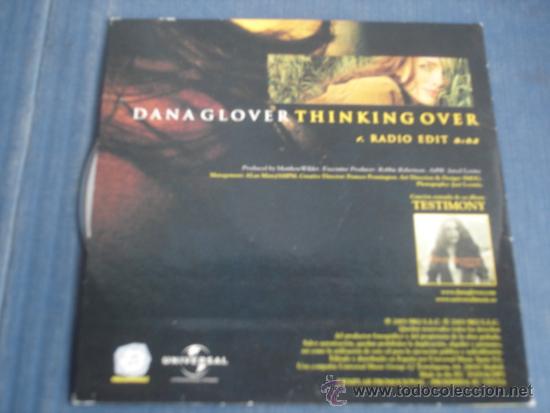 CDs de m&uacute;sica: DANA GLOVER   THINKING OVER  PROMO CD-SINGLE - Foto 2