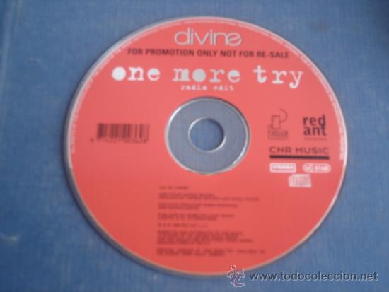 CDs de m&uacute;sica: DIVINE   ONE MORE TRY  PROMO CD-SINGLE - Foto 1