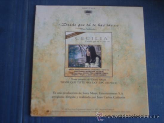 CDs de m&uacute;sica: CECILIA   DESDE QUE TU TE HAS IDO  CD-SINGLE - Foto 2