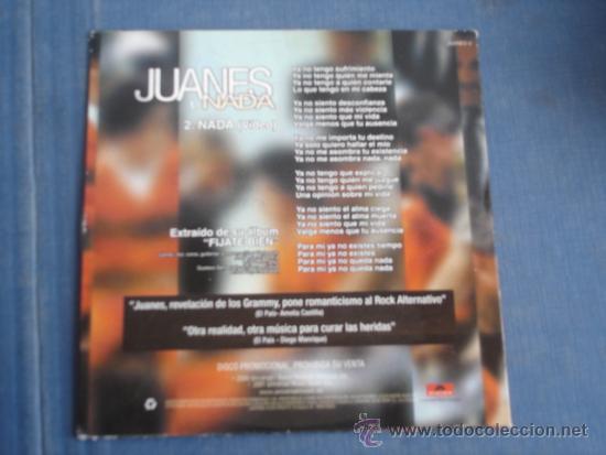 CDs de m&uacute;sica: JUANES   NADA  PROMO CD-SINGLE 1+VIDEO - Foto 2