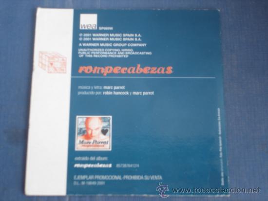 CDs de m&uacute;sica: MARC PARROT   ROMPECABEZAS  PROMO CD-SINGLE - Foto 2