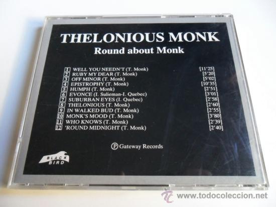 CDs de m&uacute;sica: THELONIOUS MONK . ROUND ABOUT MONK - Foto 2
