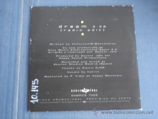 CDs de m&uacute;sica: DOCTOR JAM   DREAM  PROMO CD-SINGLE - Foto 2