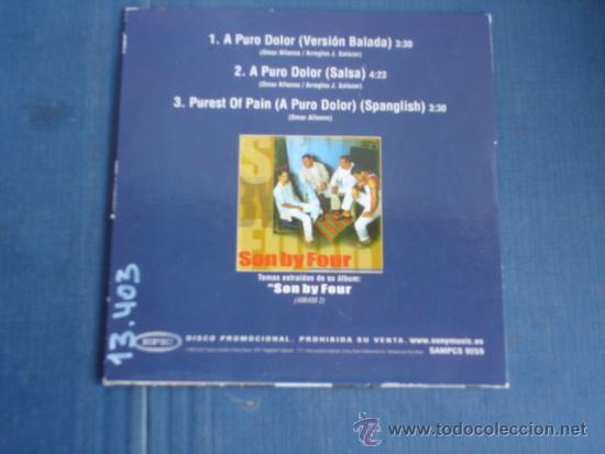 CDs de m&uacute;sica: SONBYFOUR   A PURO DOLOR  PROMO CD-SINGLE 1+2 - Foto 2