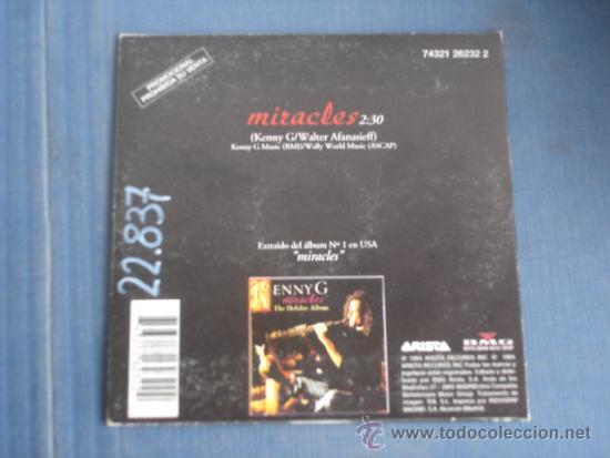CDs de m&uacute;sica: KENNY G   MIRACLES  PROMO CD-SINGLE - Foto 2