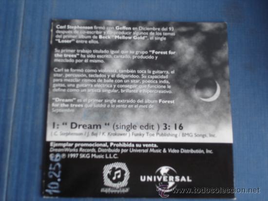CDs de m&uacute;sica: FOREST FOR THE TREES   DREAM  PROMO CD-SINGLE - Foto 2