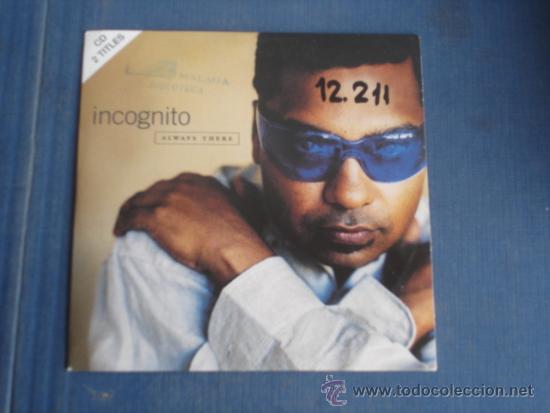 CDs de m&uacute;sica: INCOGNITO   ALWAYS THERE  CD-SINGLE 1+1 - Foto 1