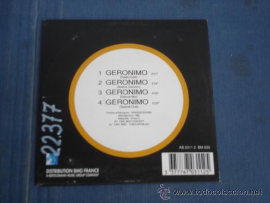 CDs de m&uacute;sica: INDIAN NATION   GERONIMO  CD-MAXI 1+3 - Foto 2