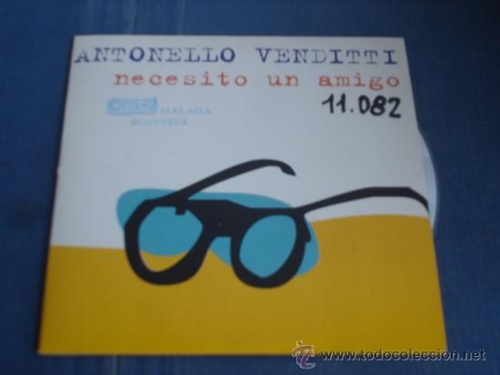 CDs de m&uacute;sica: ANTONELLO VENDITTI  NECESITO UN AMIGO   CD SINGLE - Foto 1
