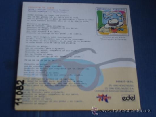CDs de m&uacute;sica: ANTONELLO VENDITTI  NECESITO UN AMIGO   CD SINGLE - Foto 2