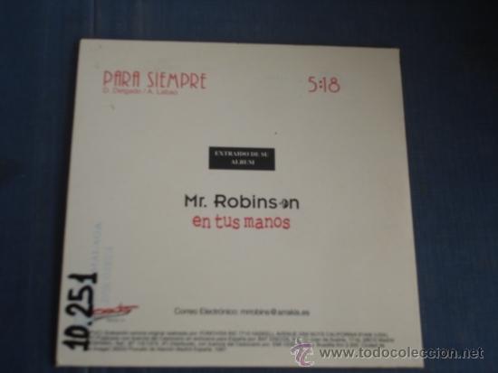 CDs de m&uacute;sica: MR ROBINSON PARA SIEMPRE   CD SINGLE - Foto 2