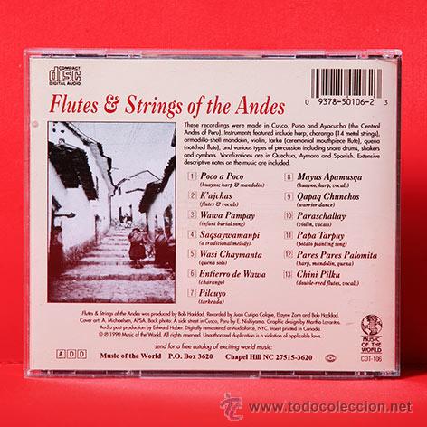 CDs de m&uacute;sica: FLUTES & STRINGS OF THE ANDES CD - Foto 2