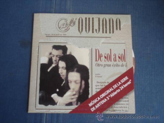CDs de m&uacute;sica: CAFE QUIJANO   DE SOL A SOL  PROMO CD-SINGLE - Foto 1