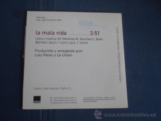 CDs de m&uacute;sica: LA UNION   LA MALA VIDA  CD-SINGLE 1+1 - Foto 2