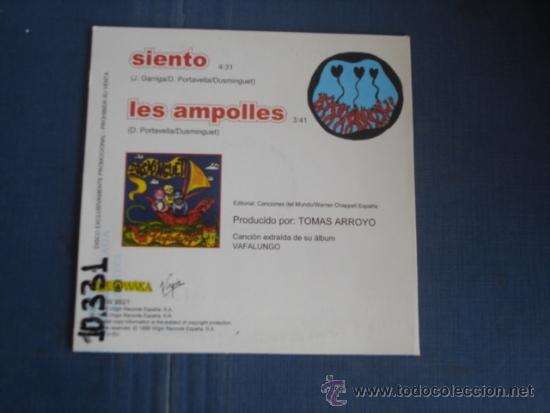 CDs de m&uacute;sica: DUSMINGUET   SIENTO +1  PROMO CD SINGLE - Foto 2
