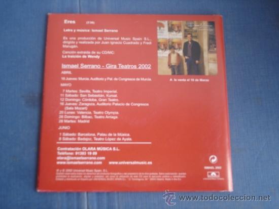 CDs de m&uacute;sica: ISMAEL SERRANO  ERES PROMO CD SINGLE DESPLEGABLE - Foto 2