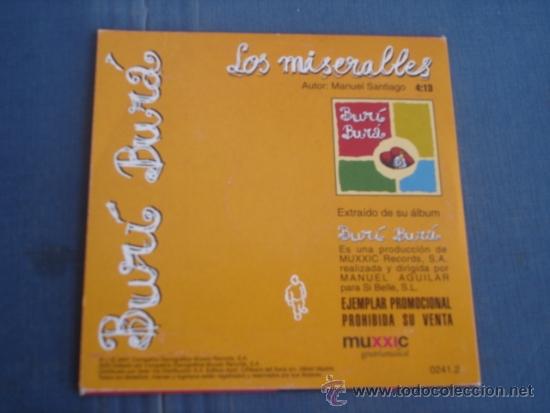 CDs de m&uacute;sica: BUR&Iacute; BUR&Aacute; LOS MISERABLES PROMO CD SINGLE - Foto 2