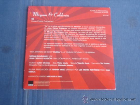 CDs de m&uacute;sica: MIRYAM & CALDERON  SE  PROMO CD-SINGLE - Foto 2