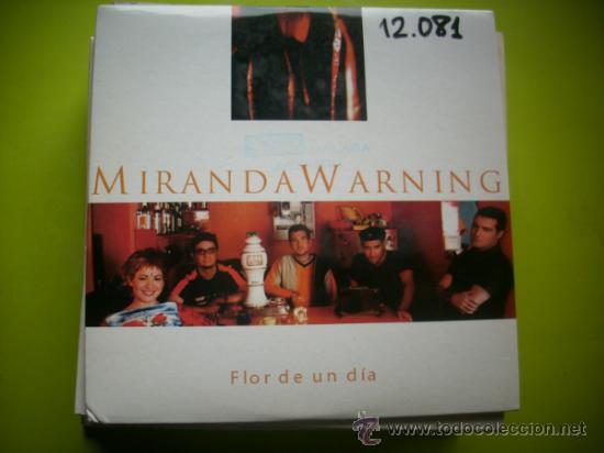CDs de m&uacute;sica: MIRANDA WARNING / FLOR DE UN D&Iacute;A (CD SINGLE CART&Oacute;N 2000) - Foto 1