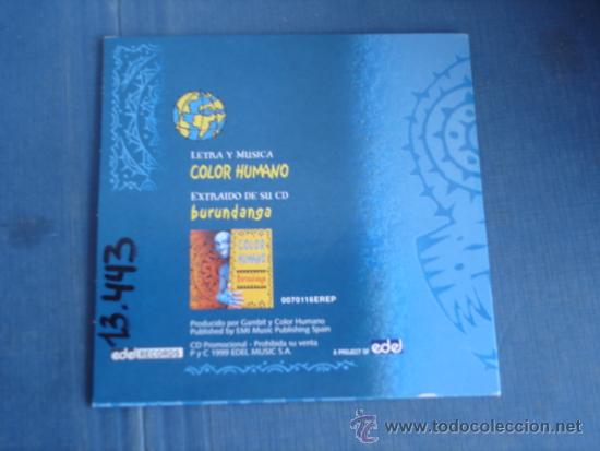 CDs de m&uacute;sica: COLOR HUMANO   CANTO  PROMO CD-SINGLE - Foto 2