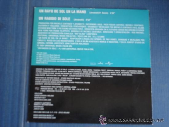 CDs de m&uacute;sica: JOVANOTTI  UN RAYO DE SOL EN LA MANO+1  CD SINGLE - Foto 2