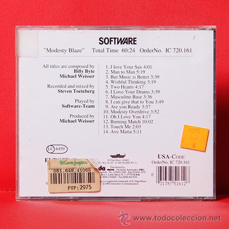 CDs de m&uacute;sica: SOFTWARE MODESTY BLAZE VOL.II CD - Foto 2