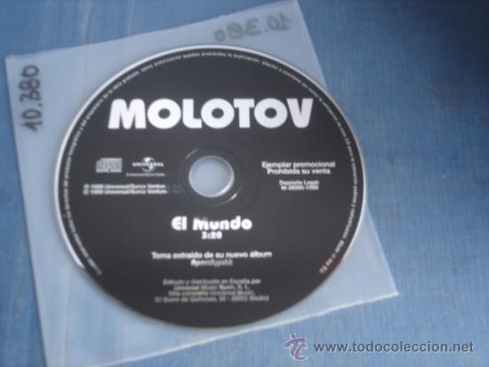 CDs de m&uacute;sica: MOLOTOV   EL MUNDO  PROMO CD-SINGLE - Foto 1