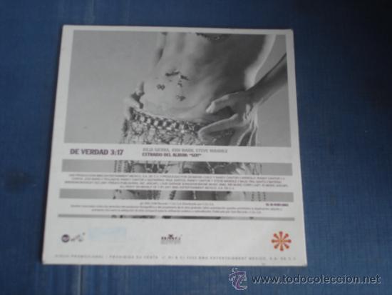 CDs de m&uacute;sica: ALEJANDRA GUZMAN   DE VERDAD  PROMO CD-SINGLE - Foto 2