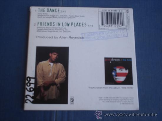 CDs de m&uacute;sica: GARTH BROOKS   THE DANCE  PROMO CD-SINGLE 1+1 - Foto 2