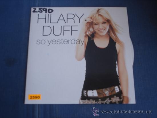 CDs de m&uacute;sica: HILARY DUFF SO YESTERDAY PROMO CD-SINGLE - Foto 1