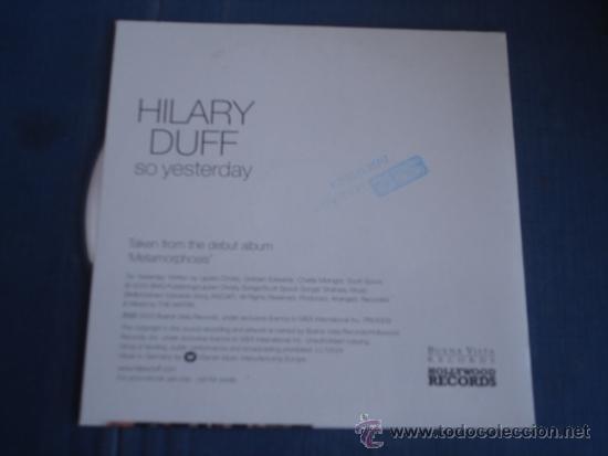 CDs de m&uacute;sica: HILARY DUFF SO YESTERDAY PROMO CD-SINGLE - Foto 2