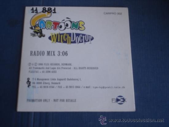CDs de m&uacute;sica: CARTOONS  WITH DOCTOR   PROMO CD SINGLE - Foto 2