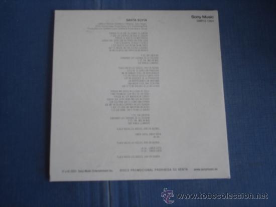 CDs de m&uacute;sica: CHAYANNE   SANTA SOFIA  PROMO CD-SINGLE - Foto 2