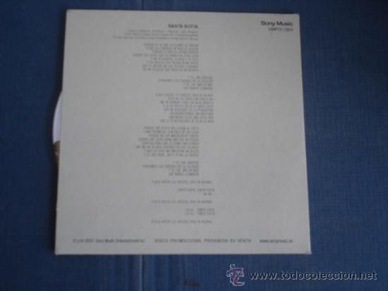 CDs de m&uacute;sica: CHAYANNE   SANTA SOFIA  PROMO CD-SINGLE - Foto 2