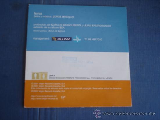 CDs de m&uacute;sica: JORGE DREXLER   HORAS  PROMO CD-SINGLE - Foto 2