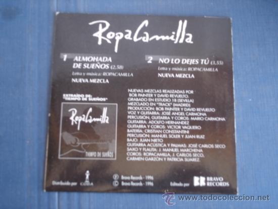 CDs de m&uacute;sica: ROPA CAMILLA ALMOHADA DE SUE&Ntilde;OS+1  EDICION LIMITADA PROMO CD SINGLE - Foto 2