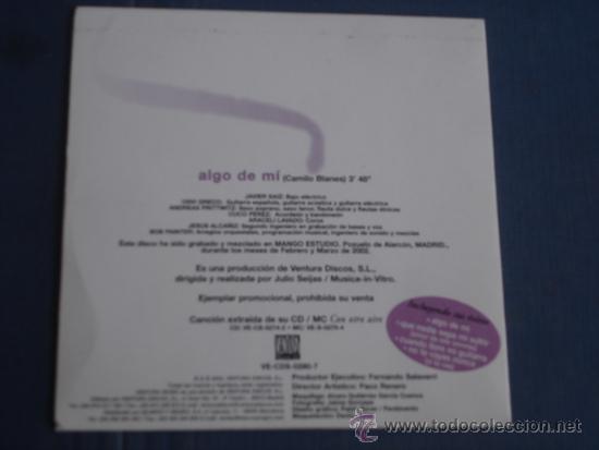 CDs de m&uacute;sica: MARIA DEL MONTE   ALGO DE MI  PROMO CD-SINGLE - Foto 2
