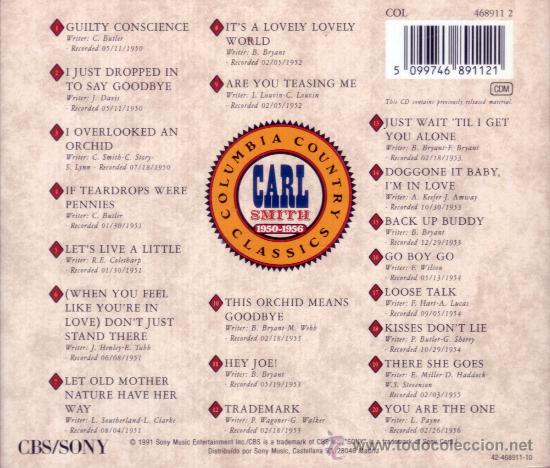 CDs de m&uacute;sica: CARL SMITH - THE ESSENTIAL - compact disc.mirar portes antes de comprar - Foto 2