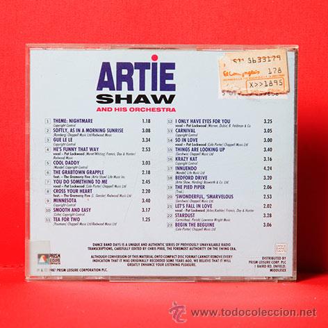 CDs de m&uacute;sica: ARTIE SHAW BEGIN THE BEGUINE CD - Foto 2