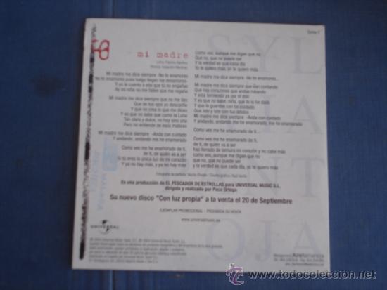 CDs de m&uacute;sica: SYLVIA PANTOJA   MI MADRE  PROMO CD-SINGLE - Foto 2