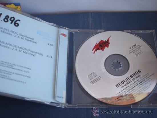 CDs de m&uacute;sica: REQUIEBROS   LA ALEGRIA DEL REAL  CD-SINGLE 1+1 - Foto 2