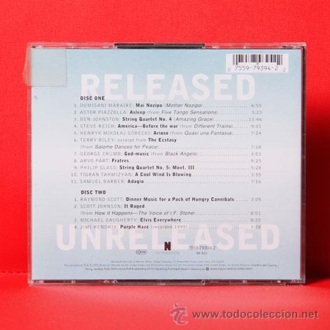 CDs de m&uacute;sica: KRONOS QUARTET RELEASED 1985-1995 CD DOBLE - Foto 2