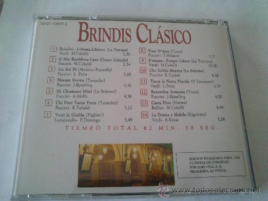 CDs de m&uacute;sica: Cd Brindis Clasicos. - Foto 3
