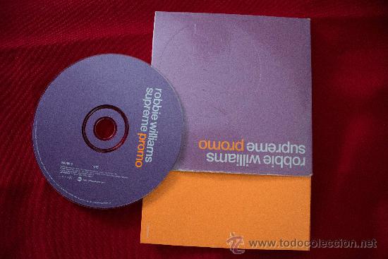 CDs de m&uacute;sica: CD SINGLE PROMO ROBBIE WILLIAMS SUPREME - Foto 1