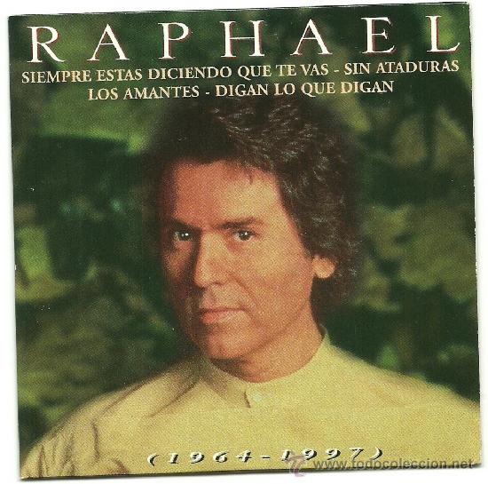 CDs de m&uacute;sica: RAPHAEL. 1964-1997 (4 temas) (cd single 1998) - Foto 1