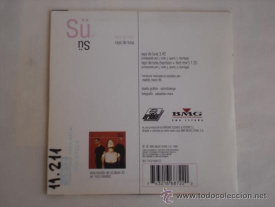 CDs de m&uacute;sica: S&Uuml;   RAYO DE LUNA  CE-SINGLE 1+1 - Foto 2
