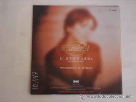 CDs de m&uacute;sica: RACHEL   EL ULTIMO ADIOS  PROMO CD-SINGLE - Foto 2