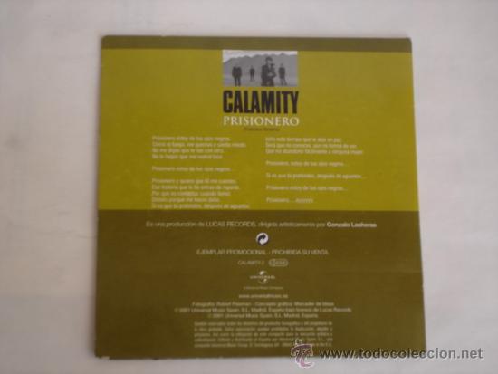 CDs de m&uacute;sica: CALAMITY   PRISIONERO  PROMO CD-SINGLE - Foto 2